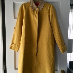 Mustard yellow trench coat